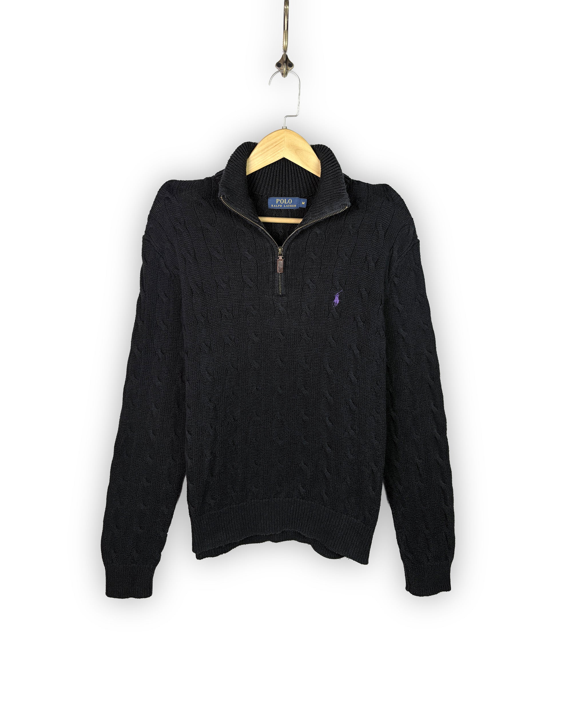 POLO RALPH LAUREN CABLE KNIT SWEATER - M