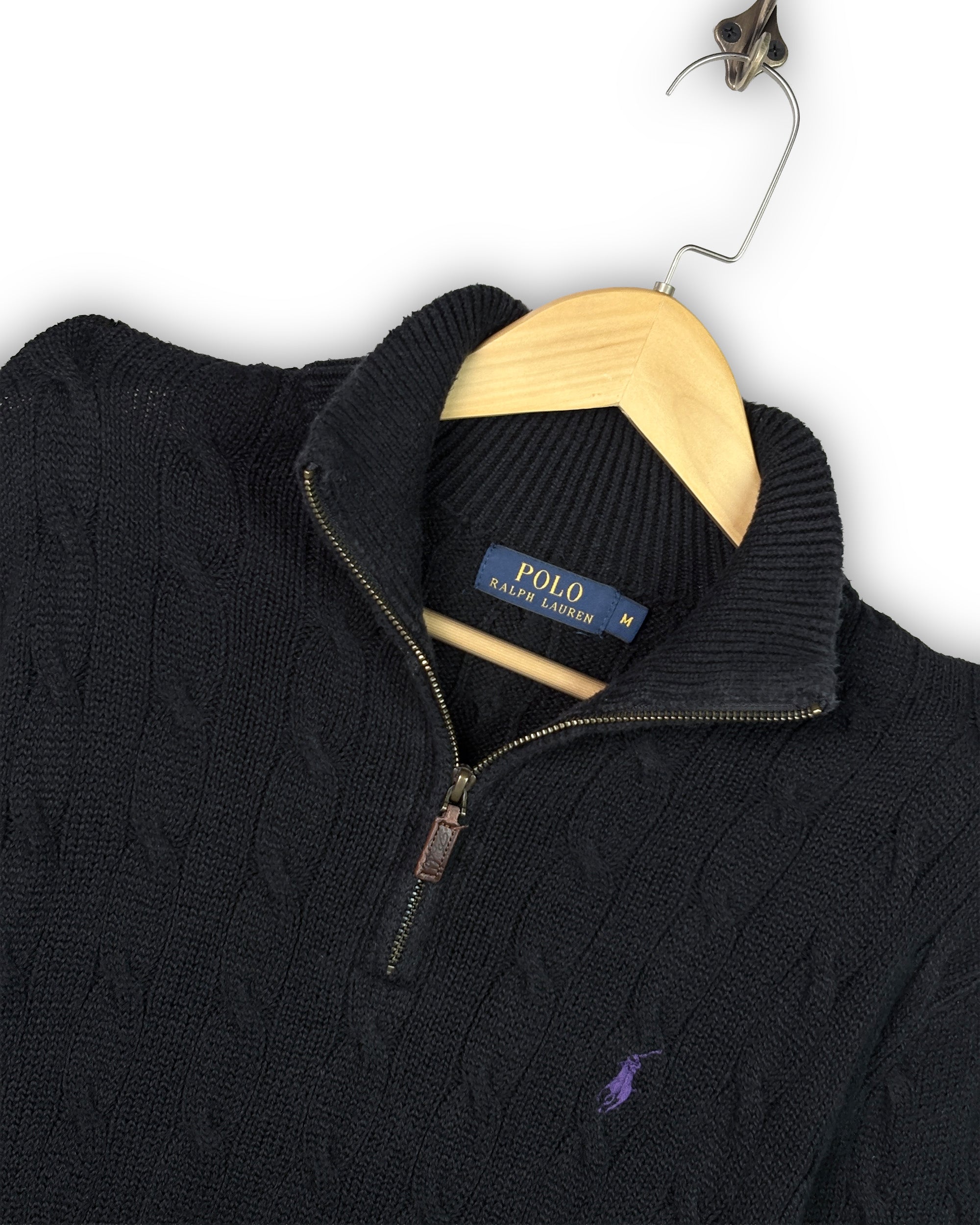 POLO RALPH LAUREN CABLE KNIT SWEATER - M