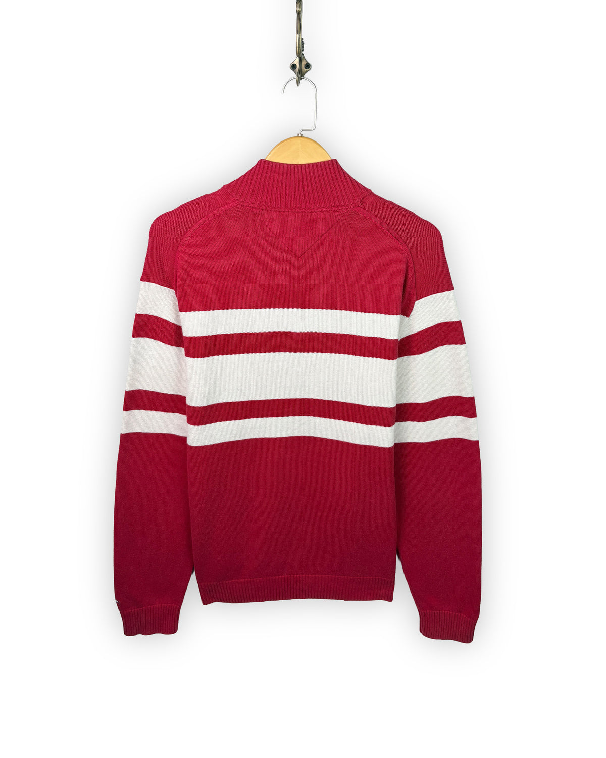 TOMMY HILFIGER QUARTER-ZIP SWEATER - XL