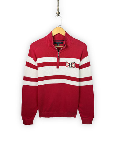 TOMMY HILFIGER QUARTER-ZIP SWEATER - XL