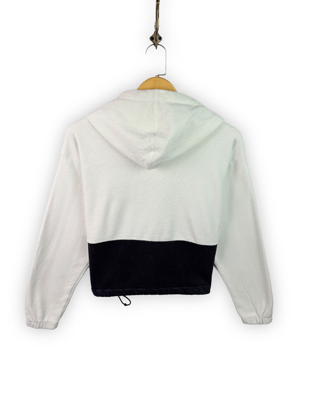 CHAMPION CROPPED FLEECE HOODIE - L