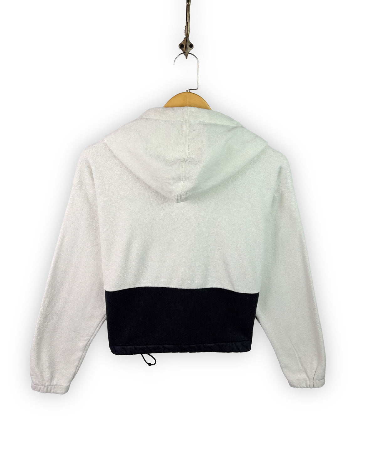 CHAMPION CROPPED FLEECE HOODIE - L