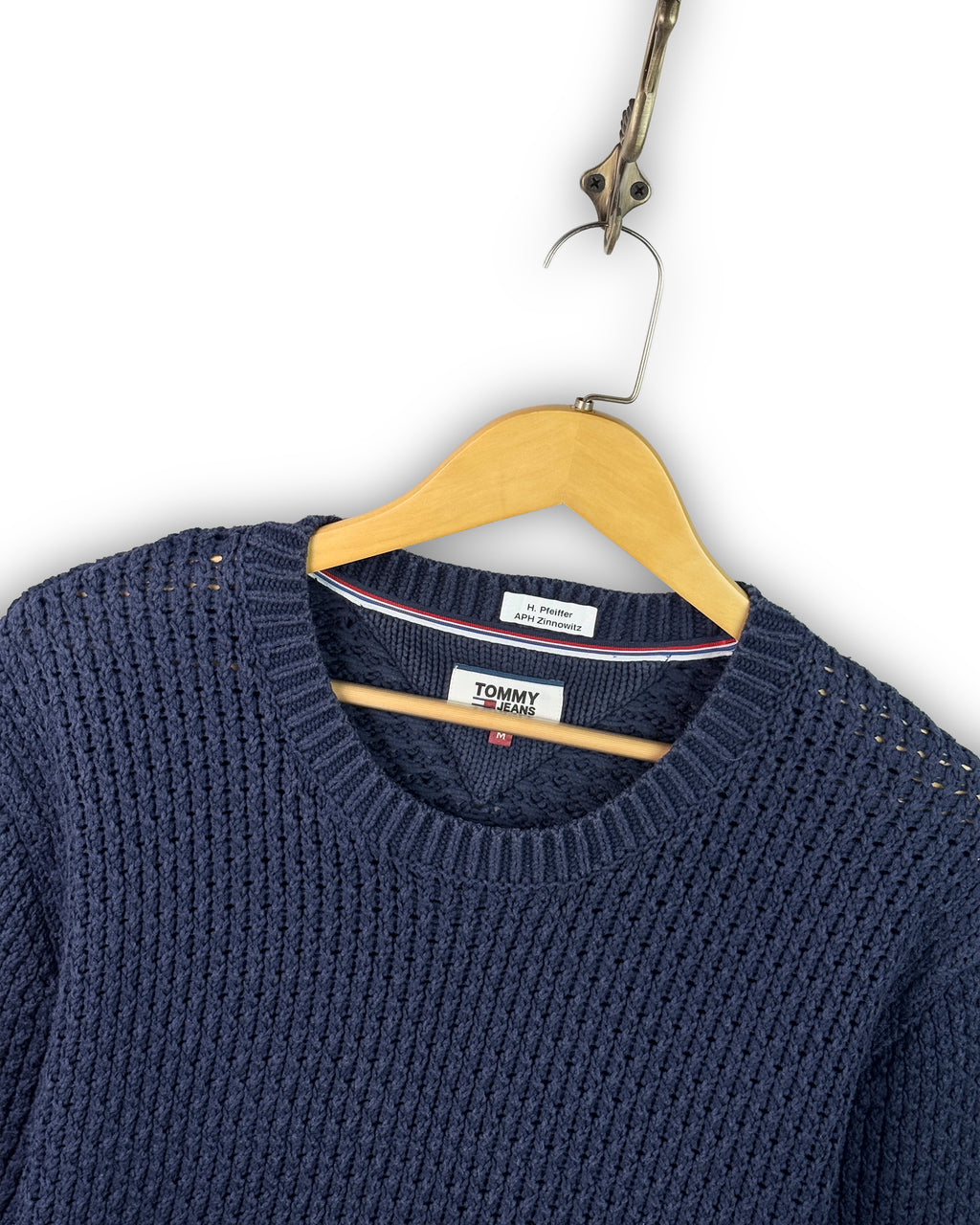 TOMMY JEANS RIBBED SWEATER - M