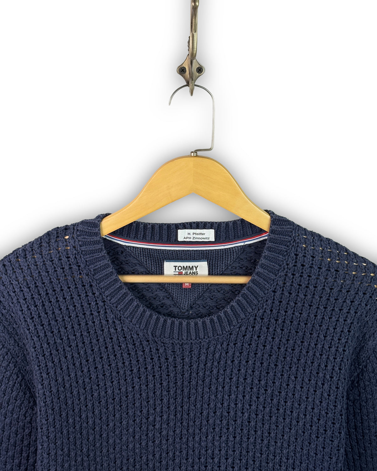 TOMMY JEANS RIBBED SWEATER - M