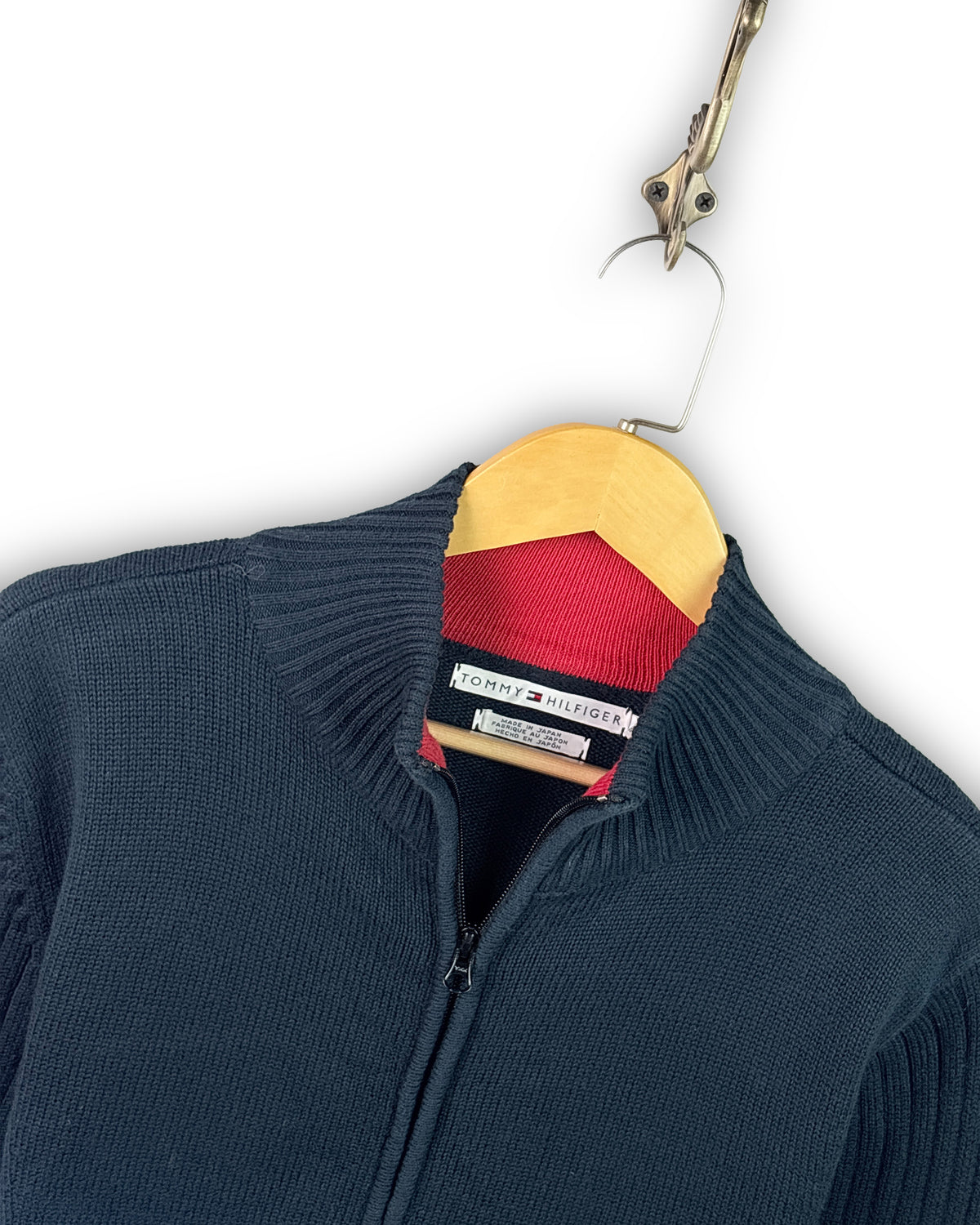TOMMY HILFIGER RIBBED JACKET - M