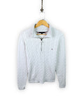 TOMMY HILFIGER CABLE KNIT SWEATER - L